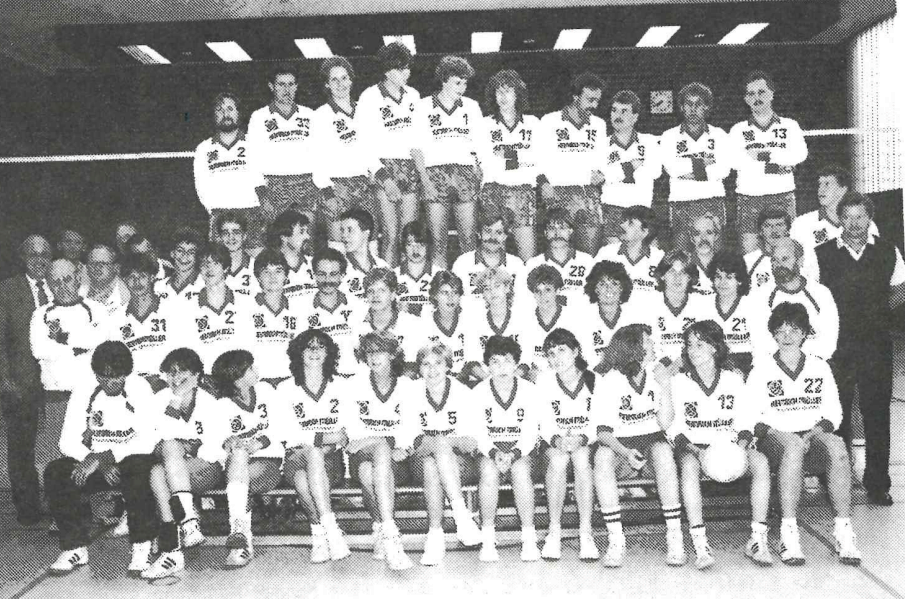 Volleyball-Mannschaft, 1970er Jahre